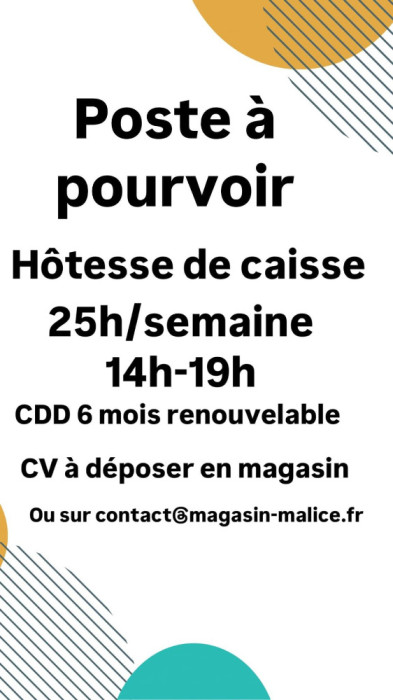 Poste a pourvoir
