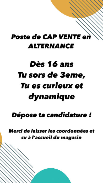 Poste CAP Vente
